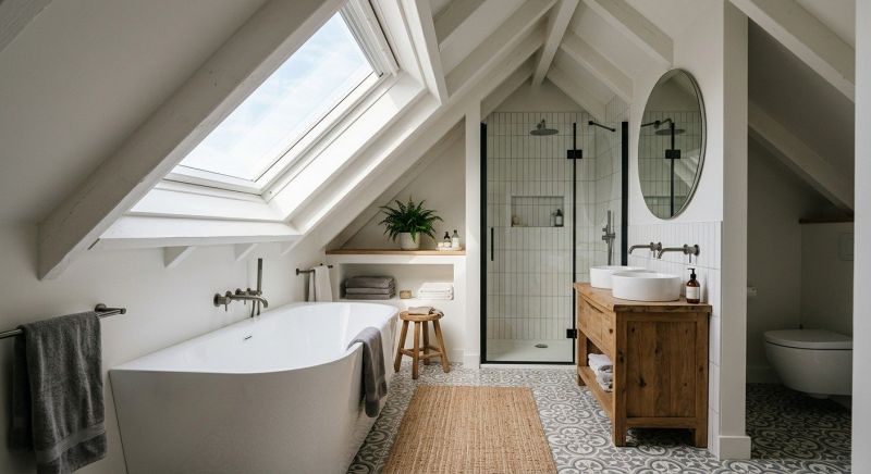 Attic Bathroom Remodeling in North Wales, PA