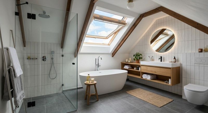 Attic Bathroom Remodeling in North Wales, PA