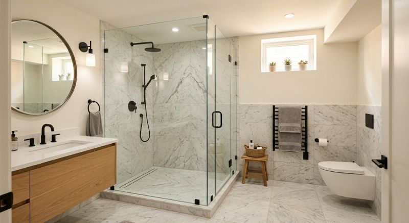 Basement Bathroom Remodeling in North Wales, PA